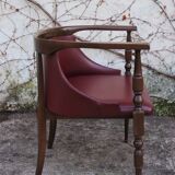 Wooden office chairs, 1950s, set of 2