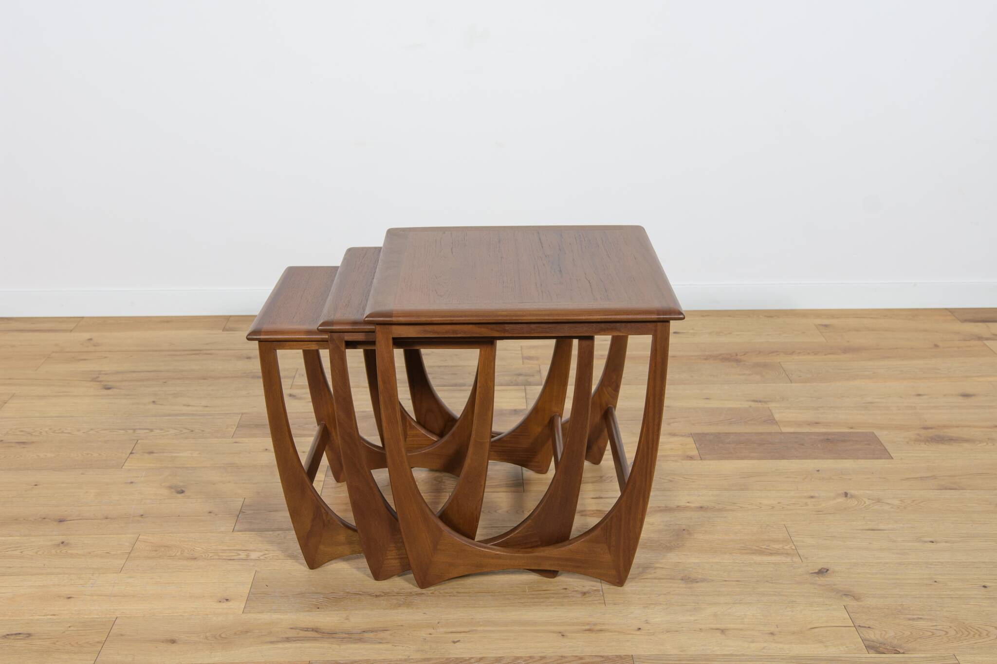 Mid-Century Teak Nesting Tables by V. Wilkins for G-Plan, 1970s, Set of 3