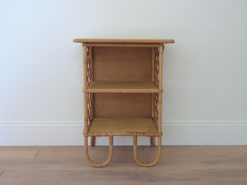 Rattan bedside table