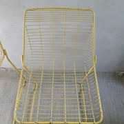 Pair of 1960s metal mesh chairs