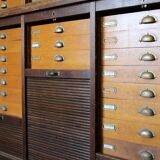 Meuble de metier / tiroirs "0rfèvrerie", collections, partitions, classement