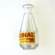 2 old glass decanters advertising bonal aperitif - bar bistrot