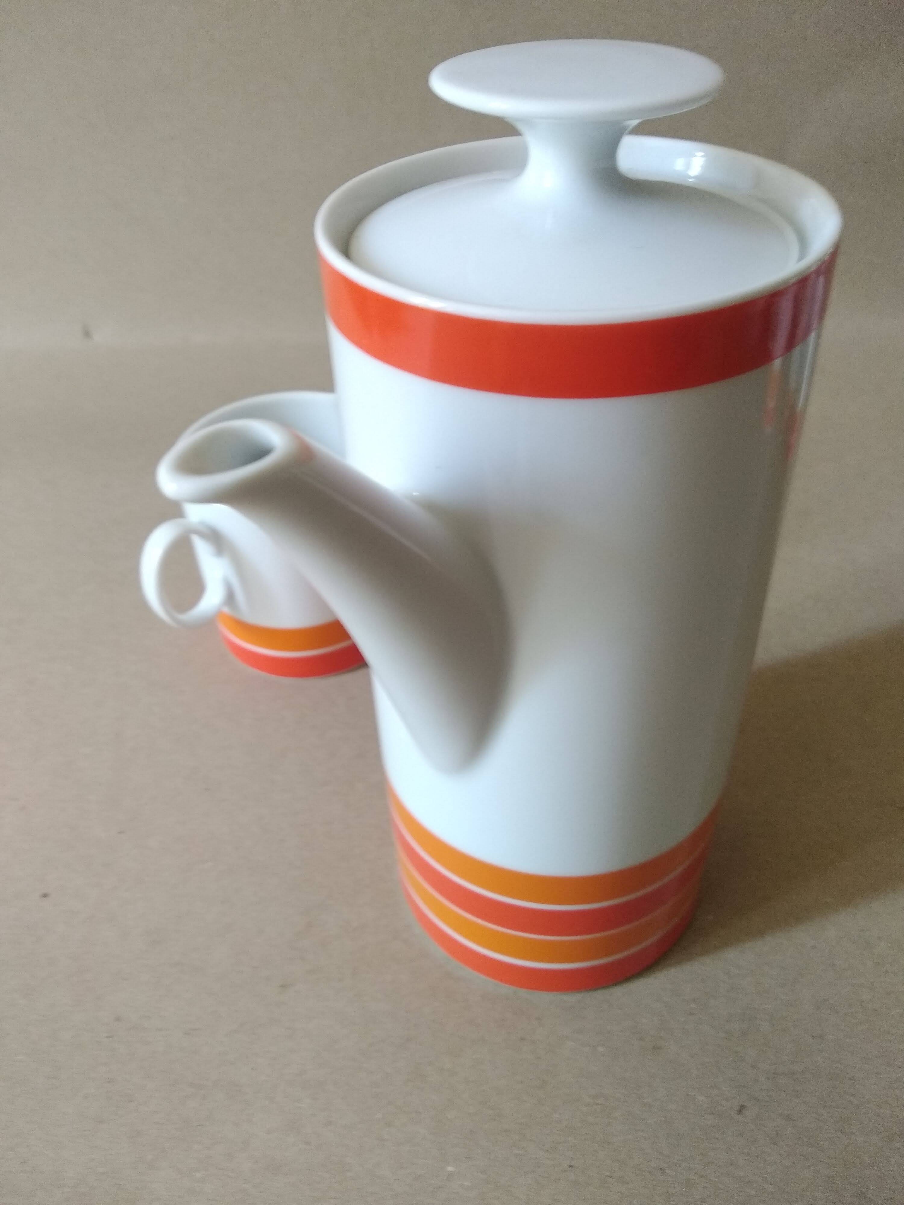 Set Coffee pot + milk jug Porcelain THOMAS Vintage. Luciana medallion. 70s