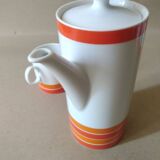 Set Cafetière + pot à lait Porcelaine THOMAS Vintage . Médaillon Luciana . Années 70