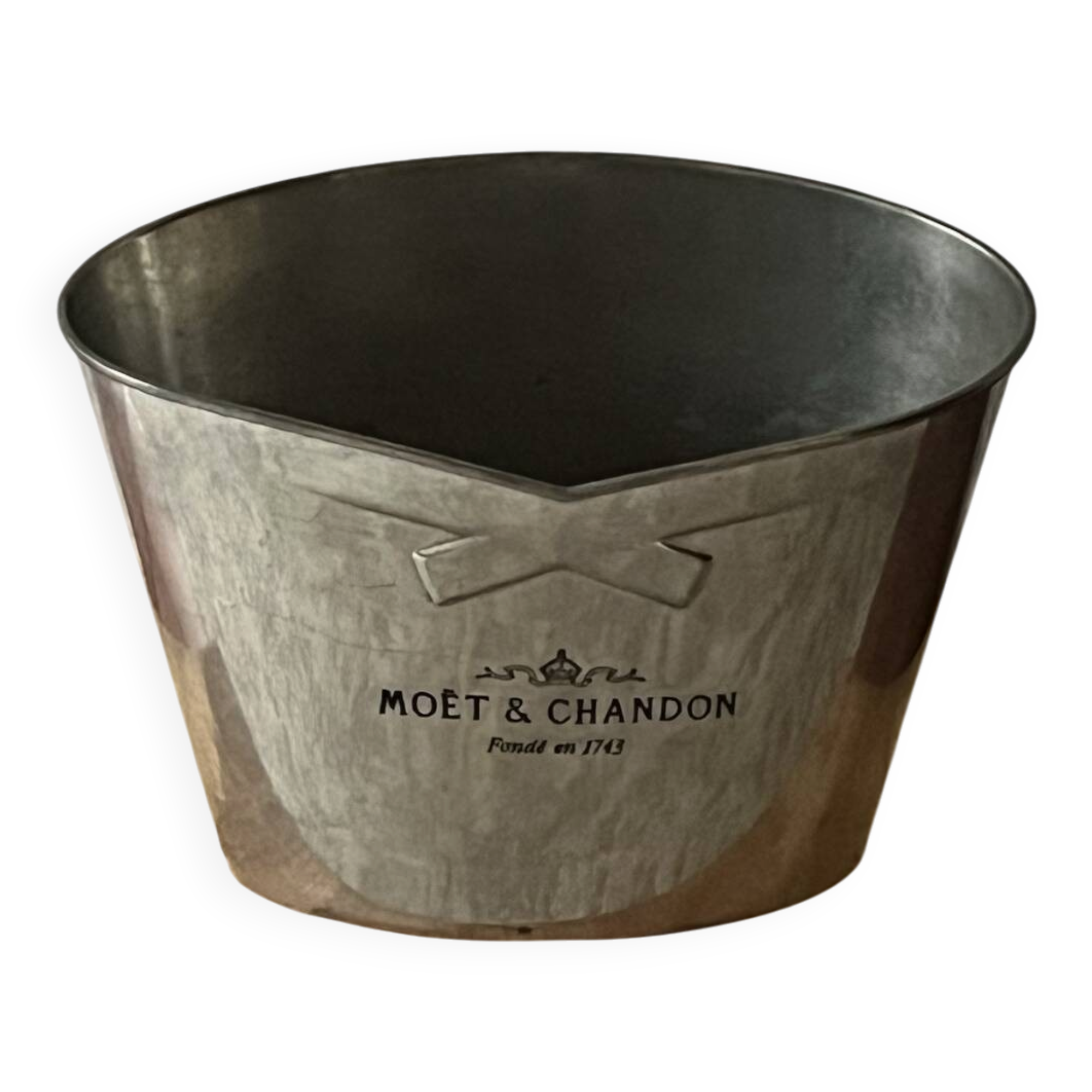 Moet Chandon Pewter Champagne Bucket. Vintage French Magnum Cooler