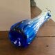 Vase soliflore bleu vintage