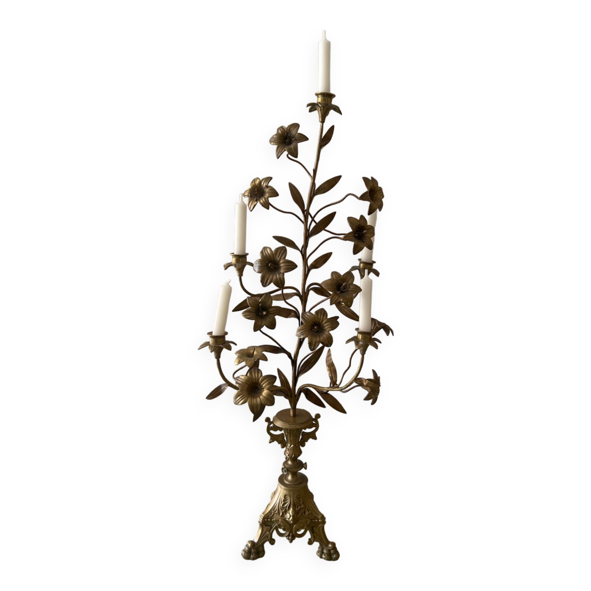 Vintage brass chandelier