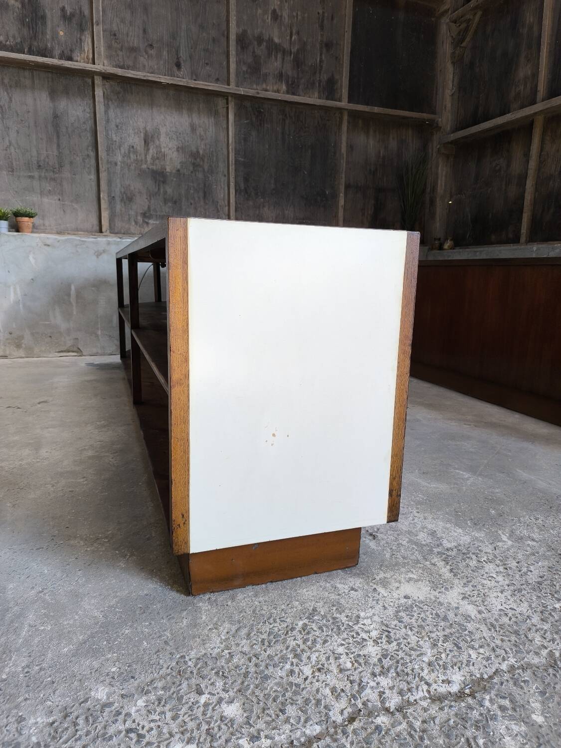 Ensemble de 2 comptoirs de magasin 1950