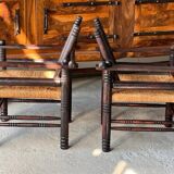 Pair of Charles Dudouyt Art Deco style armchairs 1940