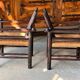 Pair of Charles Dudouyt Art Deco style armchairs 1940