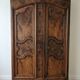 Antique Louis XV wardrobe in solid wood