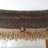 Stool with studs and fringes