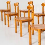 Mid-Century Set of 8 Pitchpin Chairs by Rainer Daumiller, 1970s