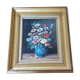 Tableau ancien bouquet de fleurs