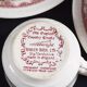 Staffordshire cups, saucers, plates and milk jar
