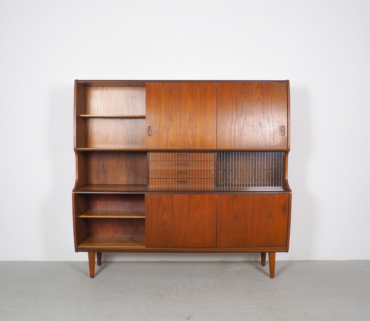 Danish design buffet with sliding doors by Poul Jessen, 1960's