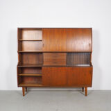 Danish design buffet with sliding doors by Poul Jessen, 1960's