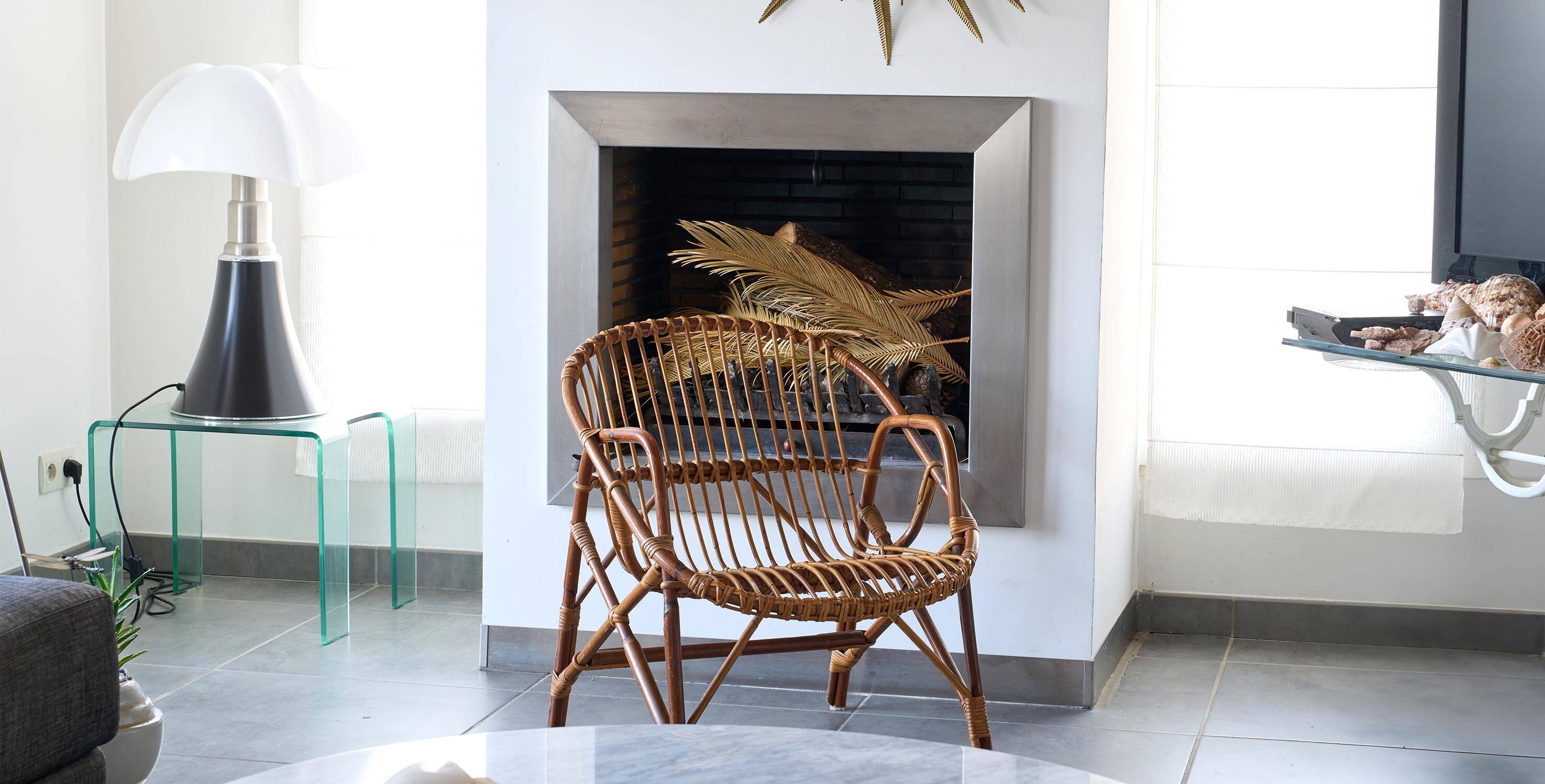 Bamboo & rattan armchair from the 1960s