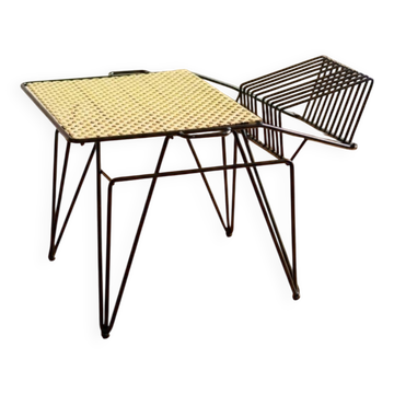 Side table / Magazine rack in the style of Mathieu Matégot - Vintage design