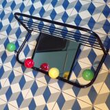 Vintage coat racks with balls and mirror