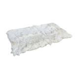 Vintage white skin carpet - 60 x 125cm