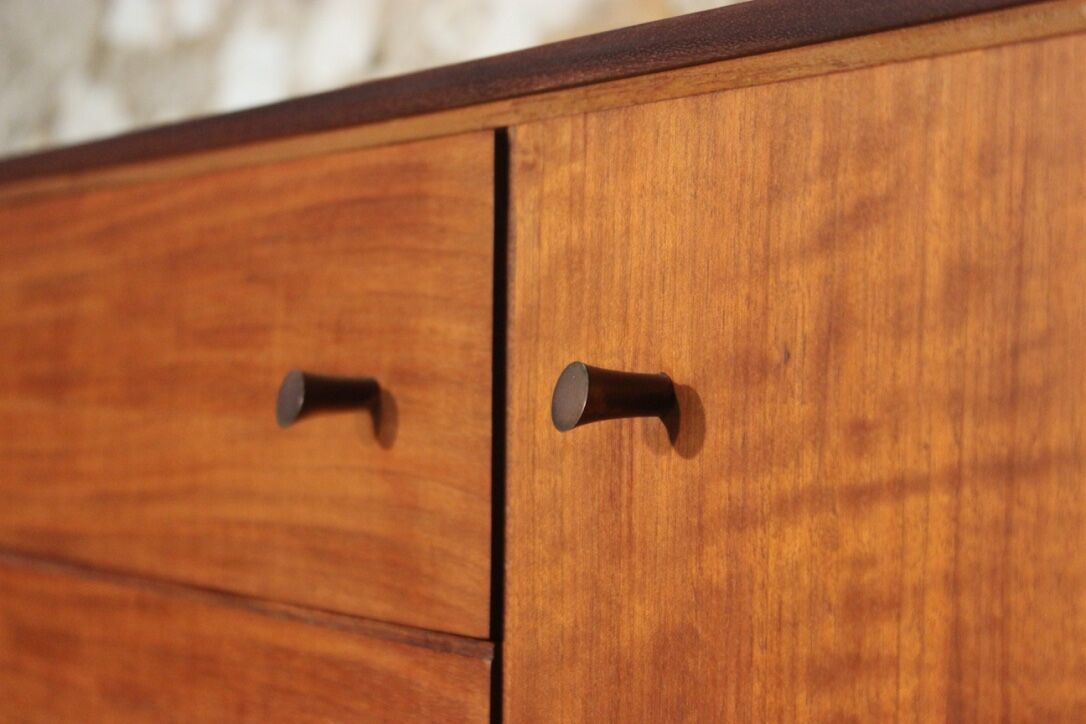 Vintage Scandinavian style teak sideboard by Younger, 60s