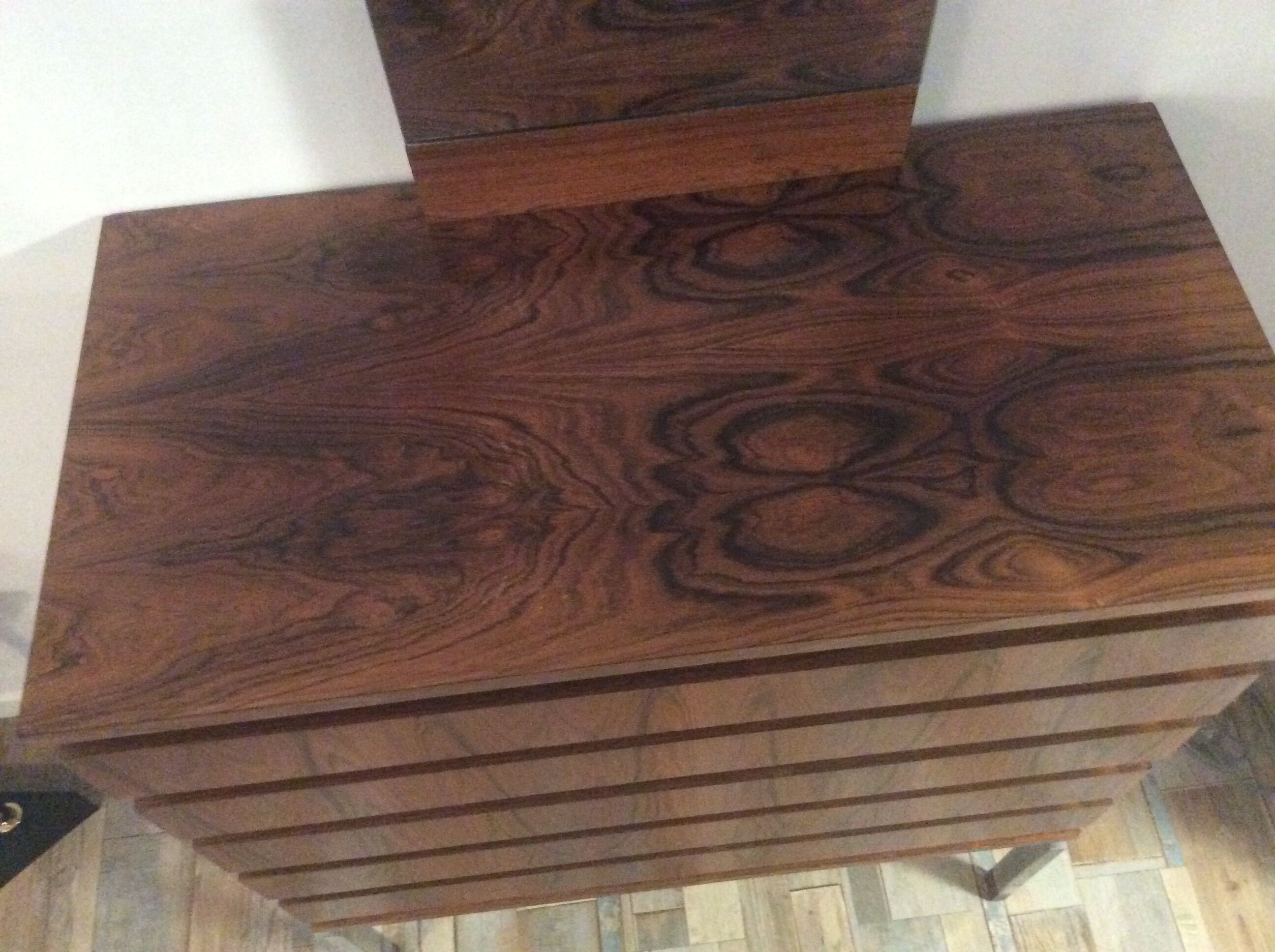 Ensemble Werner Wolfer commode et miroir vintage des années 60