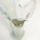 Large Murano vase 1960 transparent white and blue H35.5cm