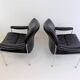 Lot de 2 fauteuils en cuir Röder Söhne by Miller Borgsen