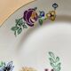 6 Assiettes vintages en porcelaine blanche de Limoge signées T.L.B, fleurs