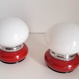 Pair of vintage bedside lamps