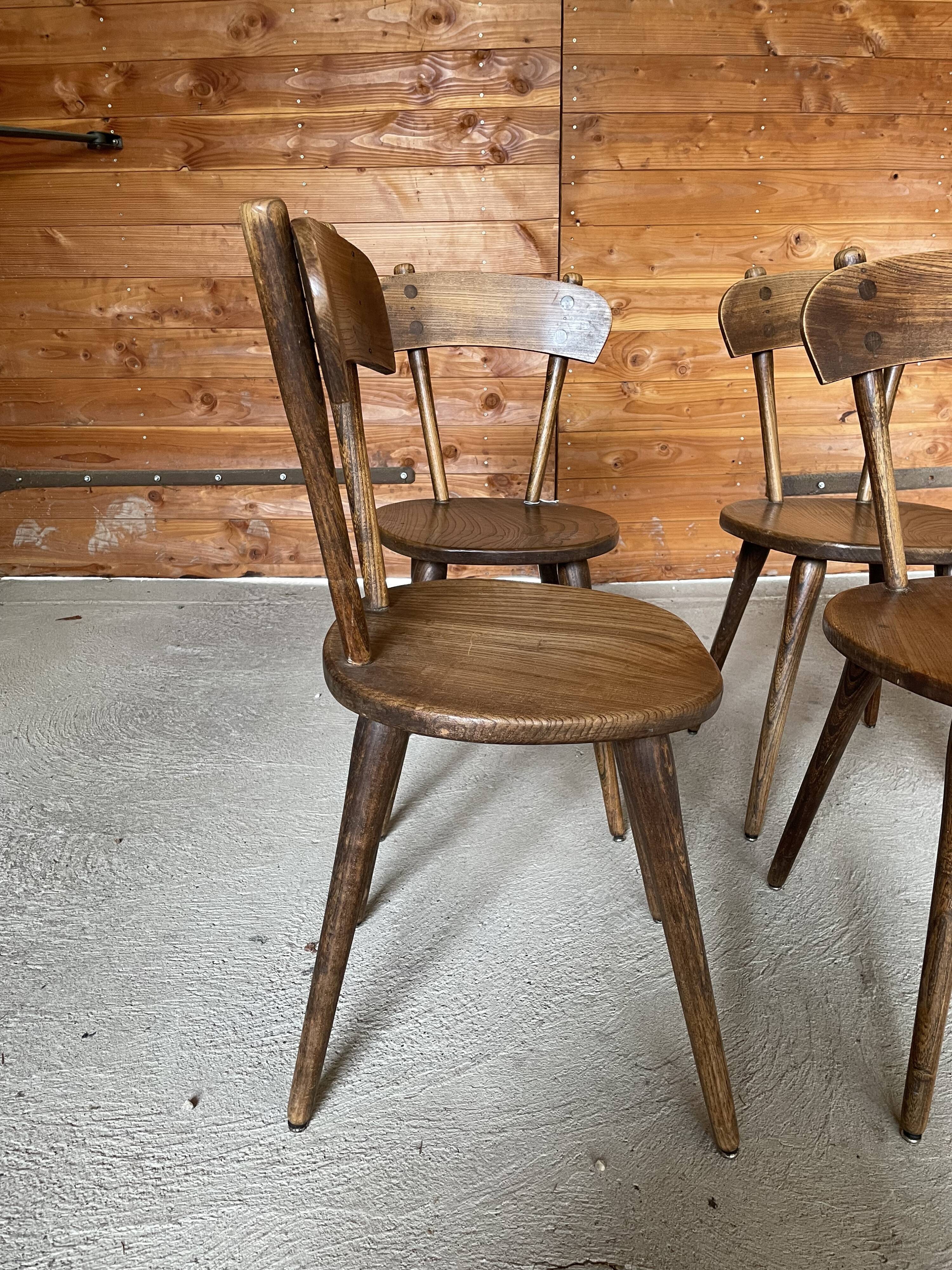 Vintage wooden chairs 60's