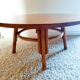70s rattan coffee table
