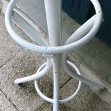 White parrot coat rack