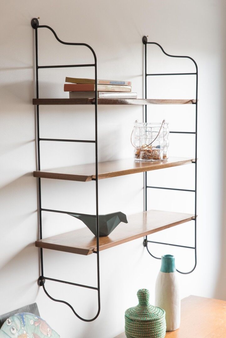 Shelf wood and metal