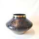 Art Deco Vase in Black Hyalite Glass from the De Rupel Glassworks