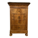 Petite Commode Secrétaire En Noyer de la fin du XIX ème siècle