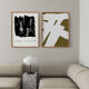 Pair of giclee prints, abstract wall art set of two, 50x70cm