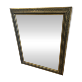 Grand miroir ancien doré mouluré style Napoléon 3