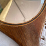 Miroir face main en bois