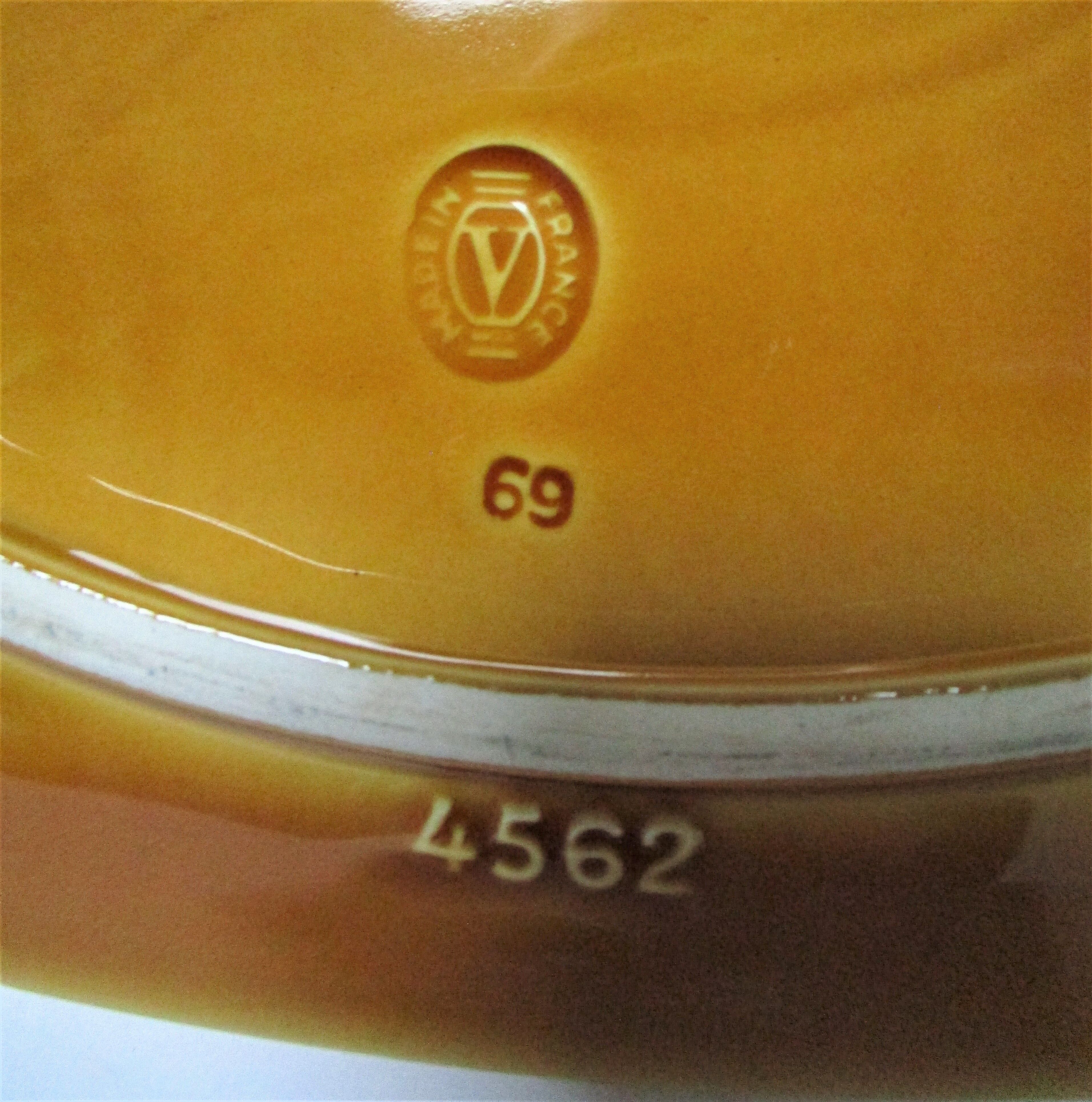 Ceramic cheese platter modernist rooster 60s