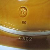 Ceramic cheese platter modernist rooster 60s