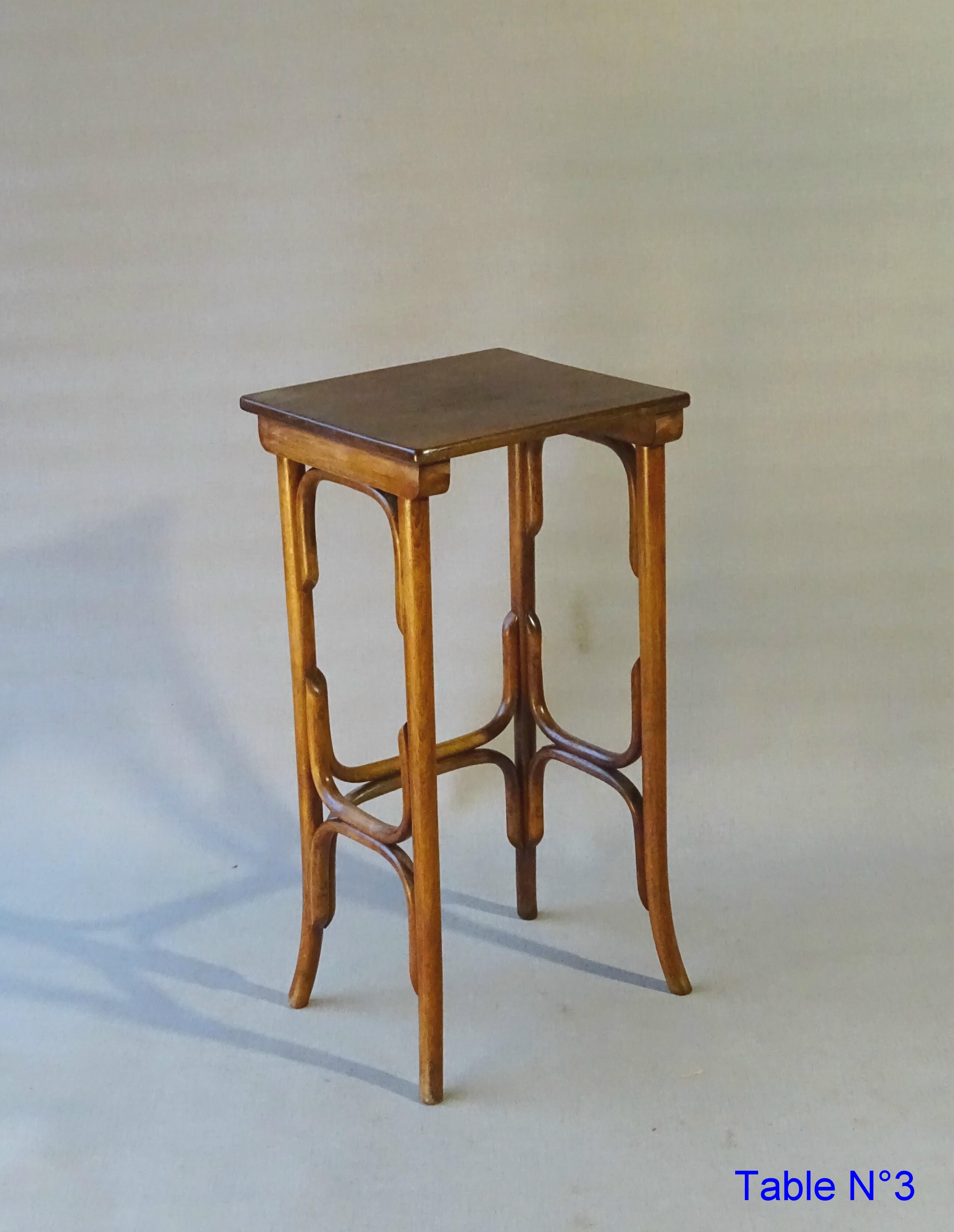 Three nesting tables by Thonet , circa 1925