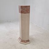 Italian marble pedestal, 1980s
