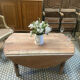 Round farmhouse coffee table