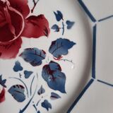 Old flat plates mismatched in earthenware