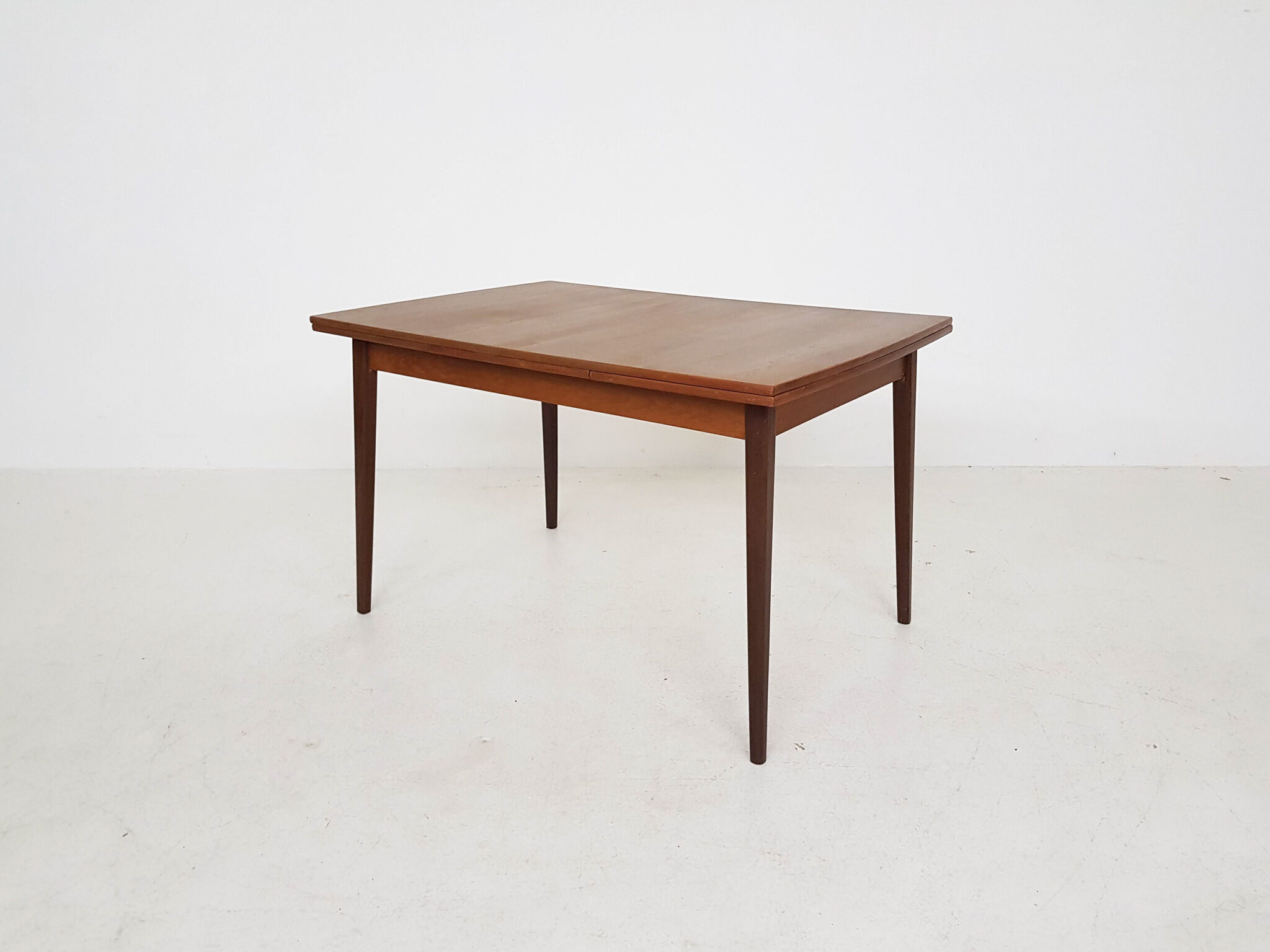 Teak extendable dining table, The Netherlands 1960