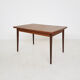 Table à manger extensible en teck, Pays-Bas des années 1960