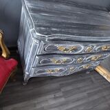 Louis XV style patinated chest of drawers