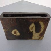 Vintage glazed studio ceramic vase by Trille Jørgensen, Denmark, 1970s.